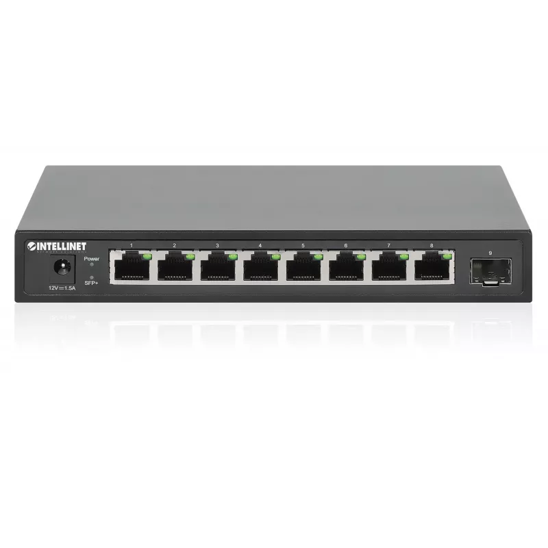 Intellinet 9-Port-Switch 8 x 2,5G Ethernet-Ports und 1 SFP+ Uplink