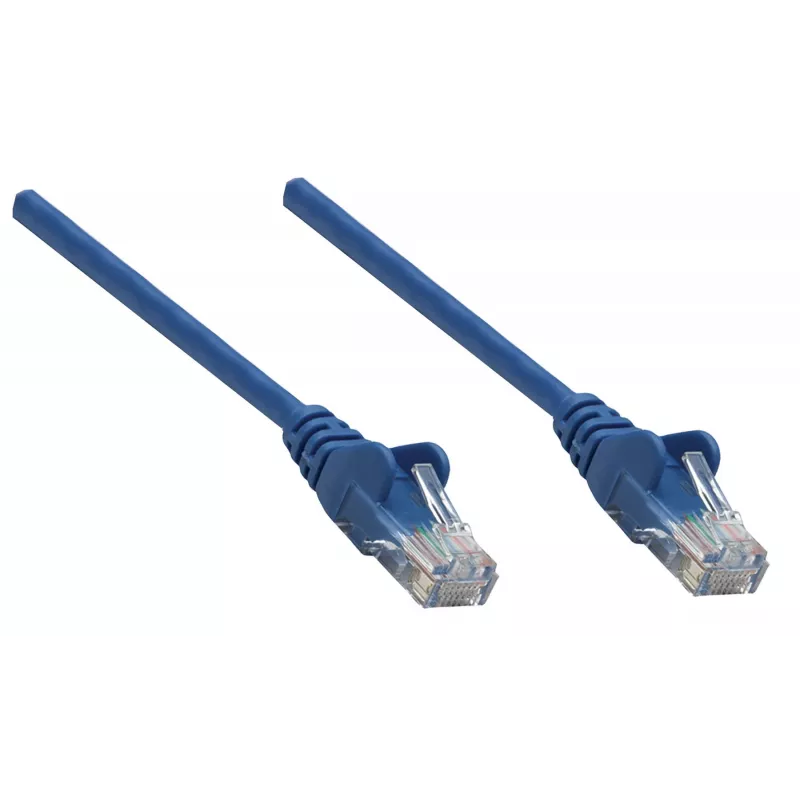 Intellinet Netzwerk-Patchkabel, Cat6A, 20 m, Blau, Kupfer, S/FTP, LSOH/LSZH, PVC, RJ45, vergoldete Kontakte, rastnasenlos, mit Knickschutztülle, lebenslange Garantie