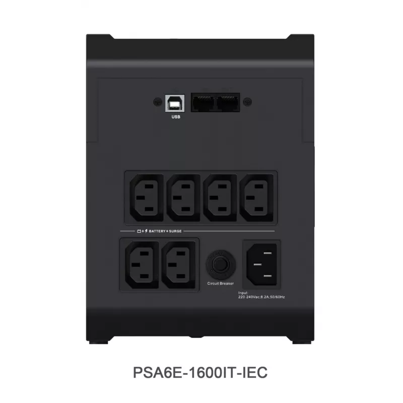 Vertiv PowerUPS 200 Essential PSA6E-1600IT-IEC, 1600VA/925W, Line-Interactive, 1,6 kVA, 925 W, Sinus, 140 V, 290 V
