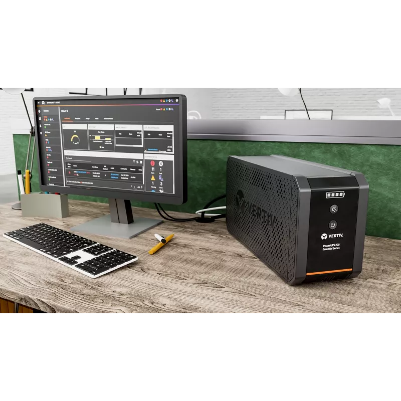 Vertiv PowerUPS 200 Essential PSA6E-600IT-SCH, 600VA/315W, Line-Interactive, 0,6 kVA, 315 W, Sinus, 140 V, 290 V