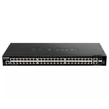 D-Link 48-Port Gigabit Stackable Smart Managed Switch mit 2 x 10GBase-T Ports & 2 x 10G SFP+