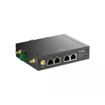 D-Link 4G LTE M2M VPN Wi-Fi-Router, Mobilfunknetz-Router, Schwarz, DIN-Schienenmontage, 802.11b, 802.11g, Wi-Fi 4 (802.11n), 300 Mbit/s, 4G