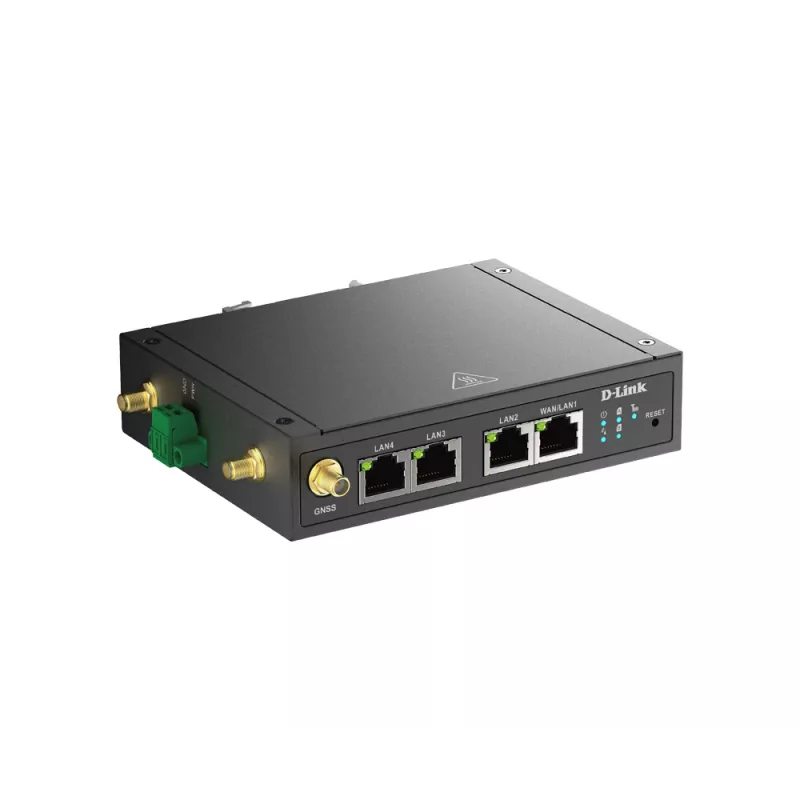 D-Link 4G LTE M2M VPN Wi-Fi-Router, Mobilfunknetz-Router, Schwarz, DIN-Schienenmontage, 802.11b, 802.11g, Wi-Fi 4 (802.11n), 300 Mbit/s, 4G