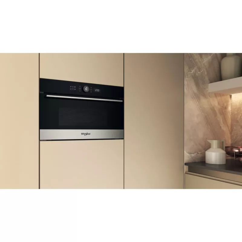 Whirlpool WMD54MX Schwarz, Edelstahl Grillmikrowelle Einbau 31 L 1000 W