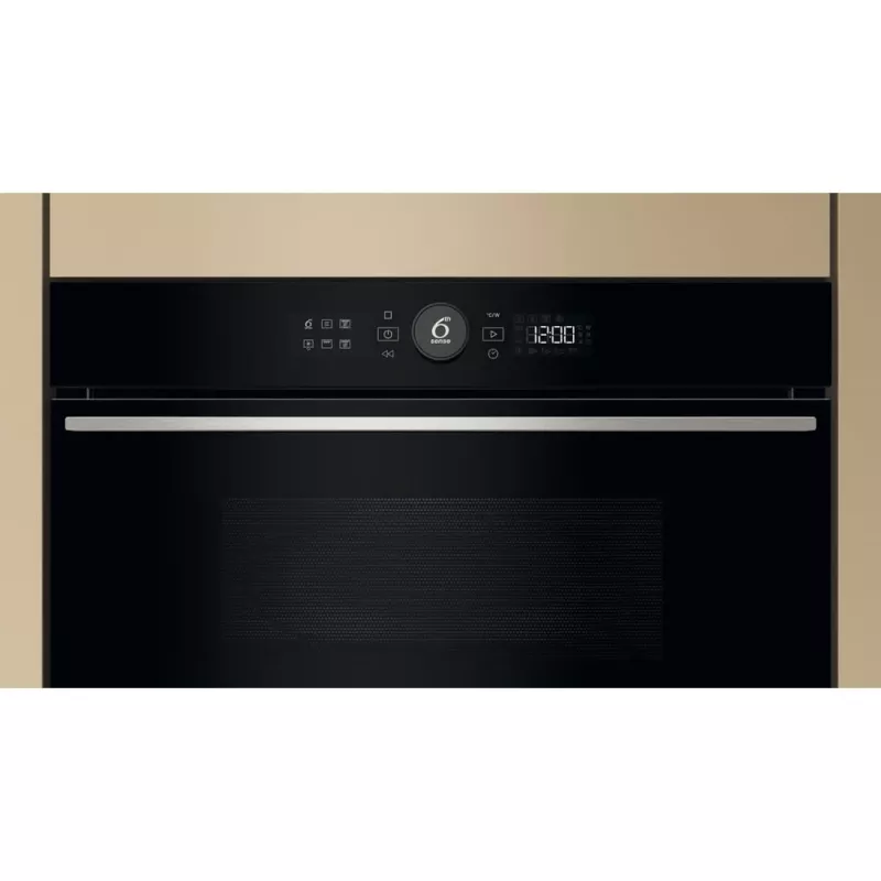 Whirlpool WMD54MX Schwarz, Edelstahl Grillmikrowelle Einbau 31 L 1000 W