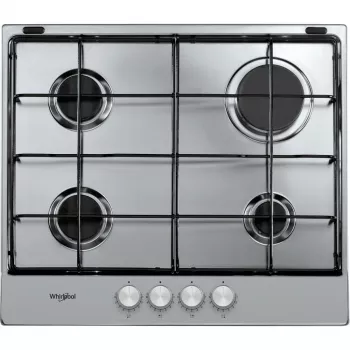 Whirlpool TGML 650 IX Edelstahl Einbau 58 cm Gas 4 Kochzonen