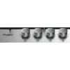 Whirlpool TGML 650 IX Edelstahl Einbau 58 cm Gas 4 Kochzonen