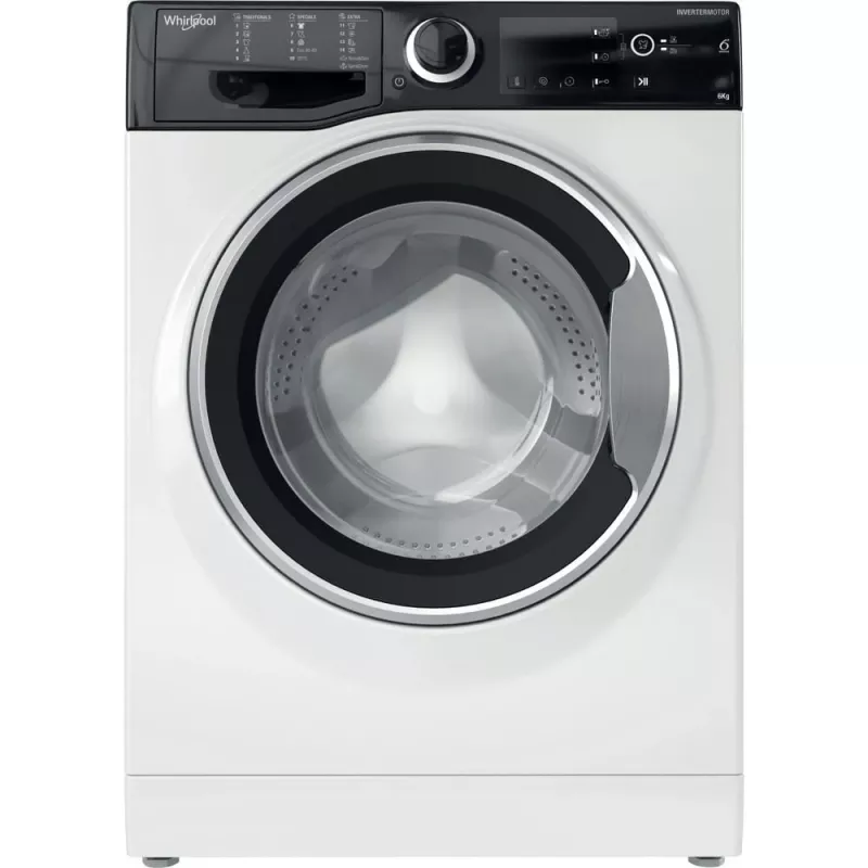 Whirlpool WRBSB 6249 S EU Waschmaschine Frontlader 6 kg 1151 U/min Schwarz, Weiß