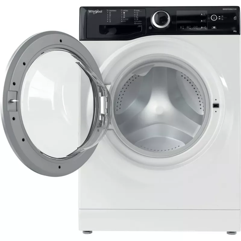 Whirlpool WRBSB 6249 S EU Waschmaschine Frontlader 6 kg 1151 U/min Schwarz, Weiß