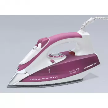 Ariete 6215 Dampfbügeleisen 2200 W - Edelstahlsohle - 280 ml Tank - Pink