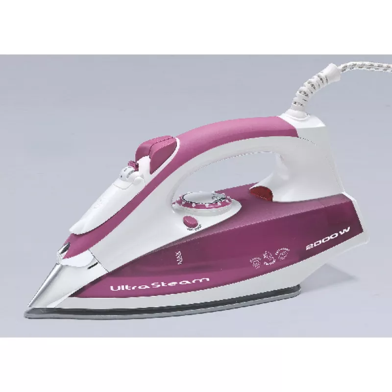 Ariete 6215 Dampfbügeleisen 2200 W - Edelstahlsohle - 280 ml Tank - Pink
