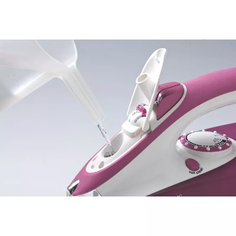 Ariete 6215 Dampfbügeleisen 2200 W - Edelstahlsohle - 280 ml Tank - Pink
