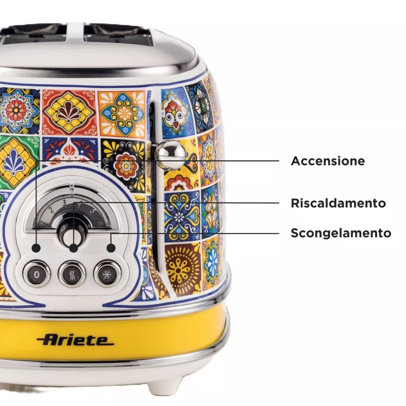 Ariete 0155/0P 6 2 Scheiben 810 W Blau, Gelb