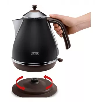 De’Longhi KBOV 2001.BK Wasserkocher 1,7 l 2000 W Schwarz, Braun