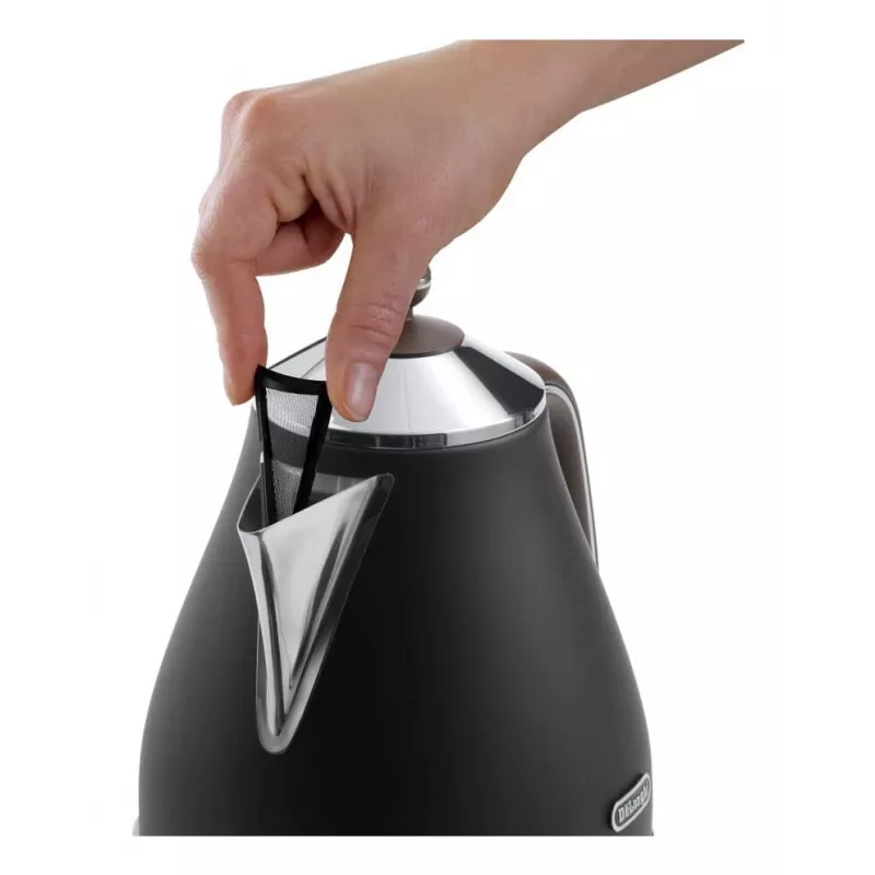 De’Longhi KBOV 2001.BK Wasserkocher 1,7 l 2000 W Schwarz, Braun
