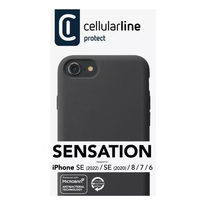 Cellularline Sensation - iPhone SE (2022)/SE (2020)/8/7/6 Soft-Touch-Silikontasche