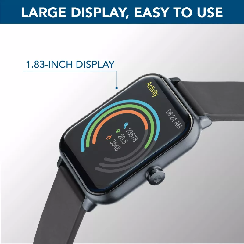 Cellularline ION Bluetooth® Smartwatch mit App, LED, 91 g