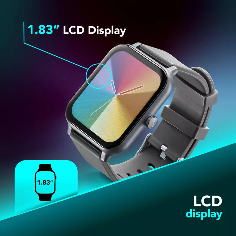 Cellularline ION Bluetooth® Smartwatch mit App, LED, 91 g