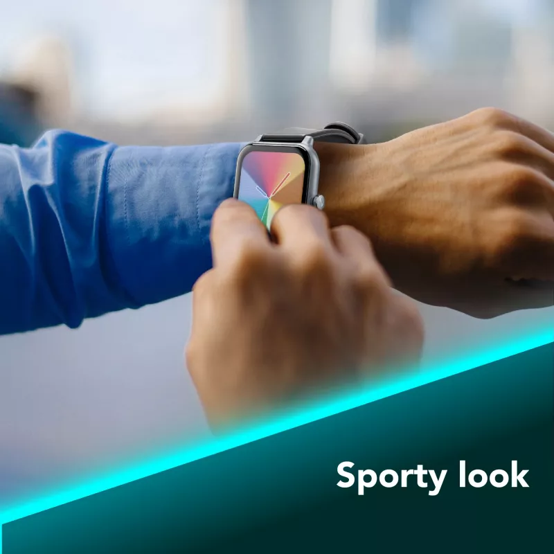 Cellularline ION Bluetooth® Smartwatch mit App, LED, 91 g