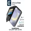 Cellularline Book Agenda - Galaxy S25 Ultra Lederoptik-Buchhülle mit Magnetverschluss