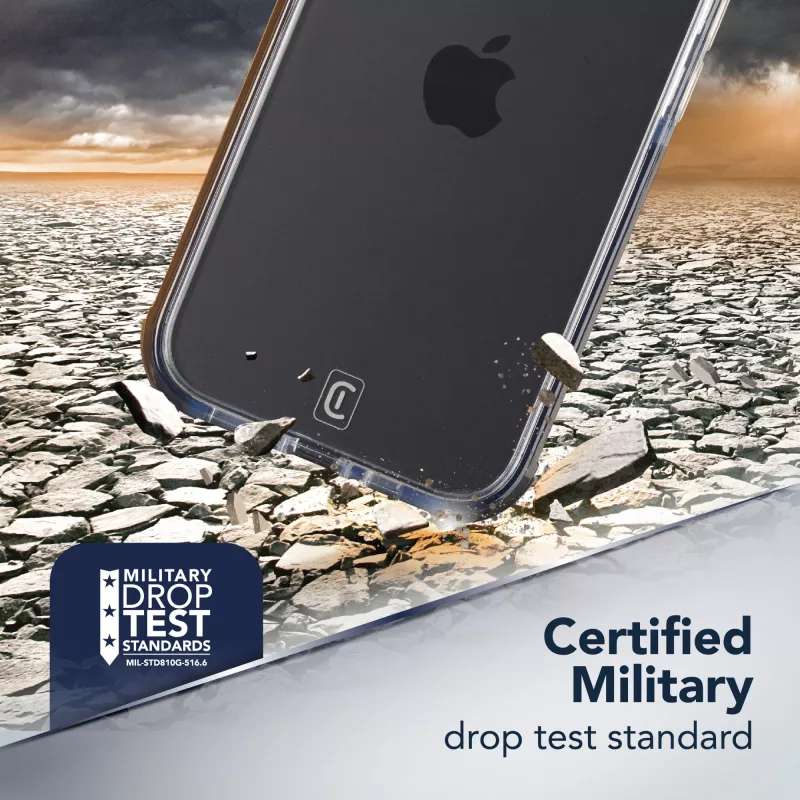 Cellularline Clear Protect - iPhone 16e/17e Hartschale mit Gummirändern