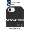 Cellularline Sensation - iPhone 16e/17e Soft-Touch-Silikonhülle mit integrierter antibakterieller Microban®-Technologie