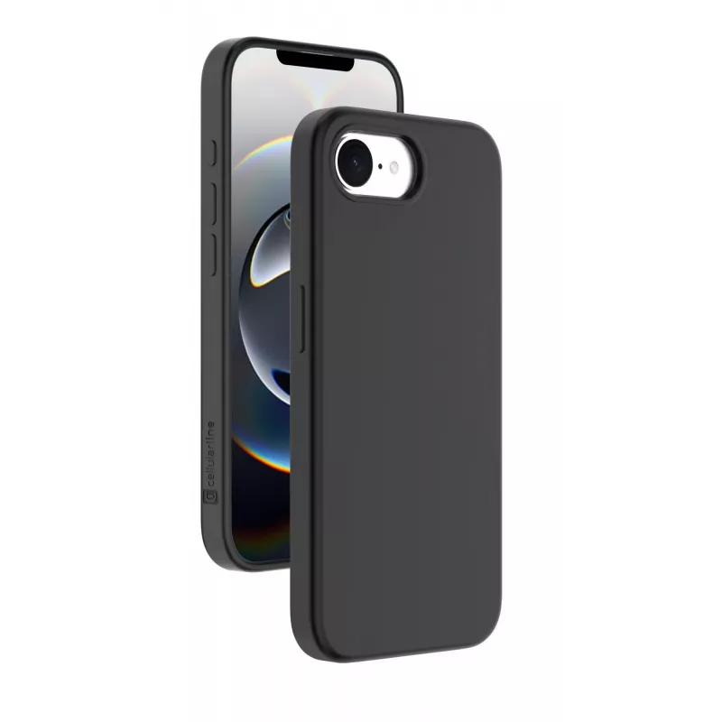 Cellularline Sensation - iPhone 16e/17e Soft-Touch-Silikonhülle mit integrierter antibakterieller Microban®-Technologie