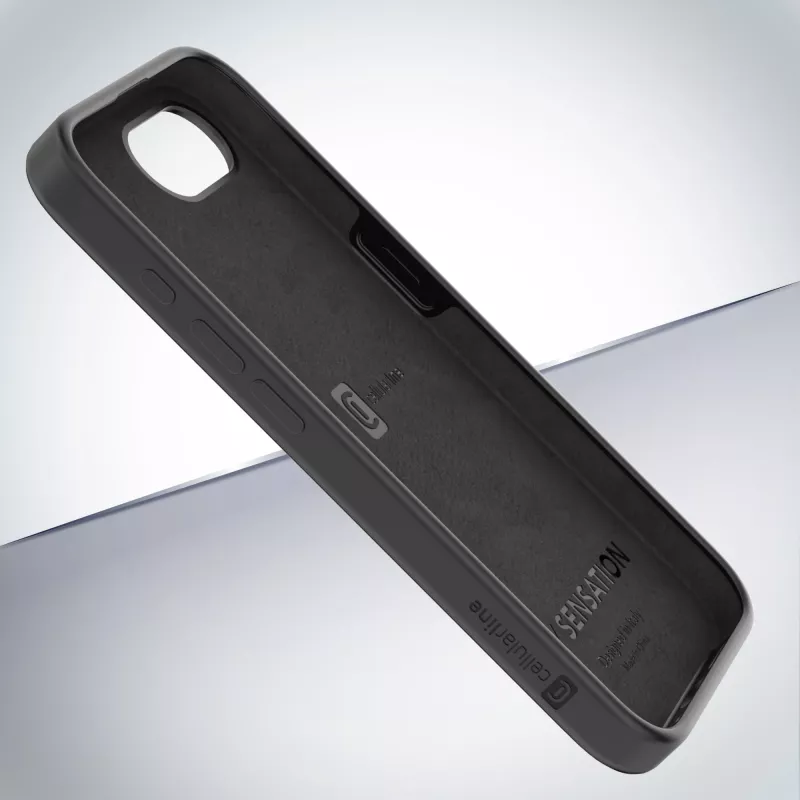 Cellularline Sensation - iPhone 16e/17e Soft-Touch-Silikonhülle mit integrierter antibakterieller Microban®-Technologie