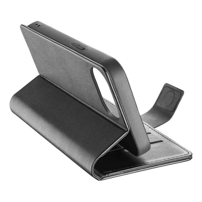 Cellularline Book Agenda - iPhone 16e/17e Lederimitat-Book-Case mit Magnetverschluss