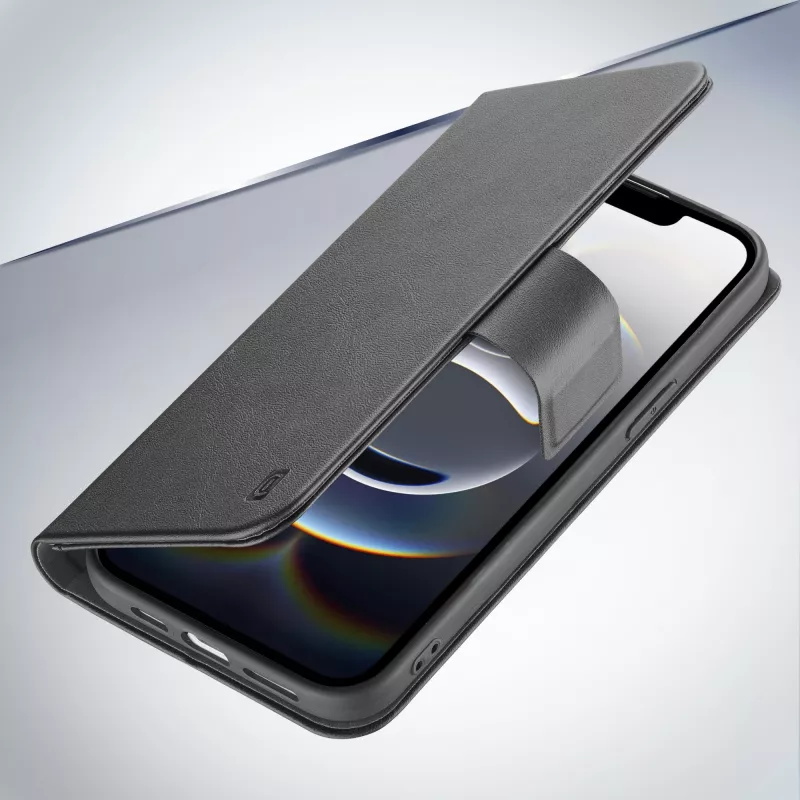 Cellularline Book Agenda - iPhone 16e/17e Lederimitat-Book-Case mit Magnetverschluss
