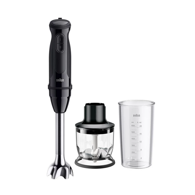Braun MultiQuick 3 MQ30201M 0,6 l Stabmixer 900 W Schwarz, Satinstahl