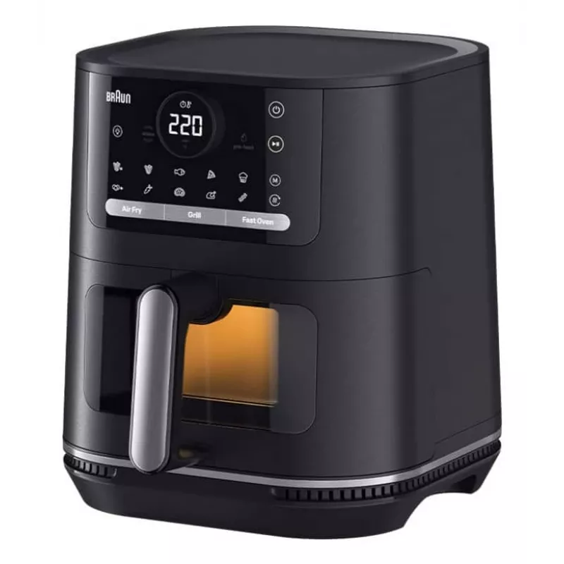 Braun HF 5075 Einzelnes Standgerät 2000 W Heißluftfritteuse Schwarz, Grau