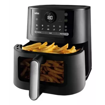 Braun HF 5075 Einzelnes Standgerät 2000 W Heißluftfritteuse Schwarz, Grau