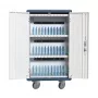 Techly I-CABINET-30DUTY tragbarer Geräte-Management-Wagen/Schrank Weiß, Blau