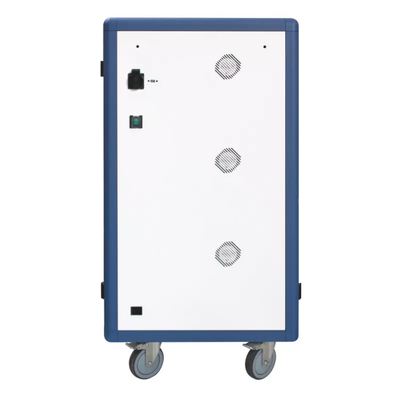 Techly I-CABINET-30DUTY tragbarer Geräte-Management-Wagen/Schrank Weiß, Blau