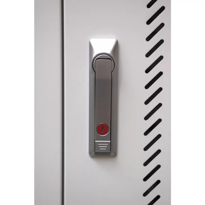 Techly I-CABINET-30DUTY tragbarer Geräte-Management-Wagen/Schrank Weiß, Blau