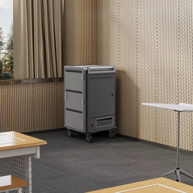Ewent EW1700 tragbarer Geräteverwaltungswagen/-schrank Schwarz, Grau