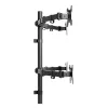 Techly ICA-LCD 382-Q Monitorhalterung / Ständer 68,6 cm (27 Zoll) Schreibtisch Schwarz
