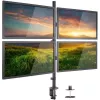 Techly ICA-LCD 382-Q Monitorhalterung / Ständer 68,6 cm (27 Zoll) Schreibtisch Schwarz