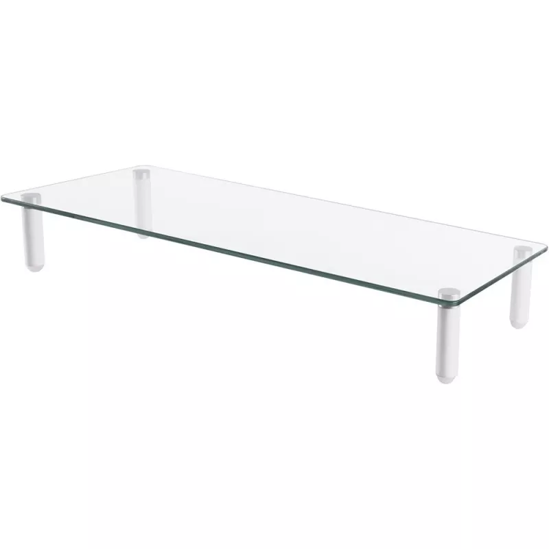 Techly Universal Tabletop Monitor Riser, freistehend, 20 kg, 33 cm (13 Zoll), 81,3 cm (32 Zoll), transparent