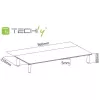 Techly Universal Tabletop Monitor Riser, freistehend, 20 kg, 33 cm (13 Zoll), 81,3 cm (32 Zoll), transparent