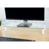 Techly Universal Tabletop Monitor Riser, freistehend, 20 kg, 33 cm (13 Zoll), 81,3 cm (32 Zoll), transparent