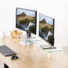 Techly Universal Tabletop Monitor Riser, freistehend, 20 kg, 33 cm (13 Zoll), 81,3 cm (32 Zoll), transparent