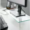 Techly Universal Tabletop Monitor Riser, freistehend, 20 kg, 33 cm (13 Zoll), 81,3 cm (32 Zoll), transparent