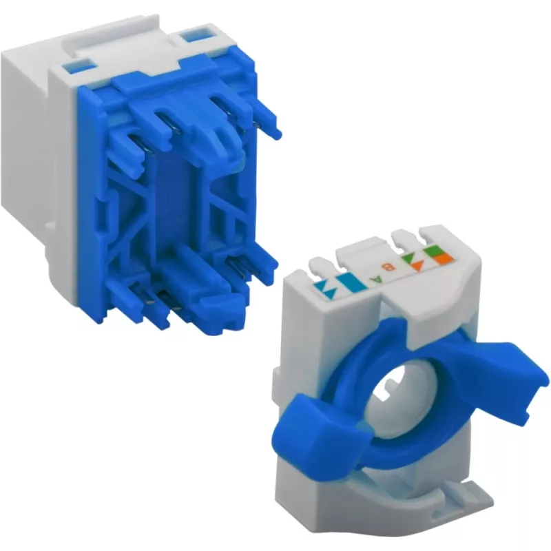 Techly CAT 6a KeyStone RJ45 Buchse UTP ungeschirmt werkzeuglos IWP-MD C6A/UROTT