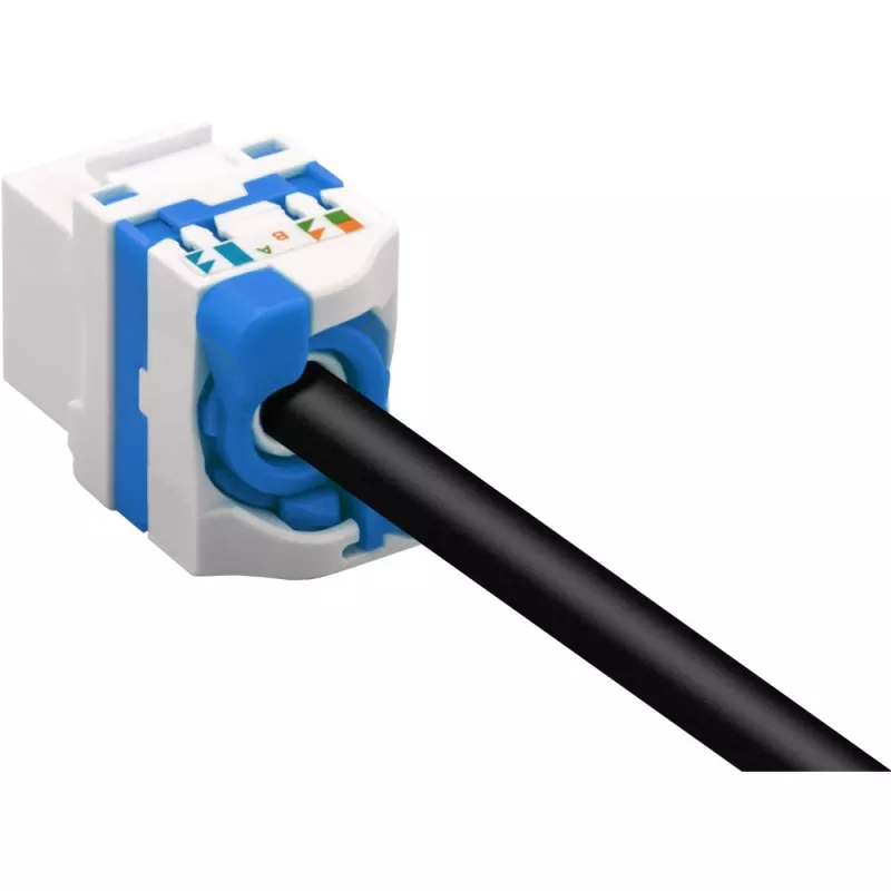 Techly CAT 6a KeyStone RJ45 Buchse UTP ungeschirmt werkzeuglos IWP-MD C6A/UROTT