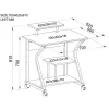 Techly Kompakter Computertisch ICA-TB 218
