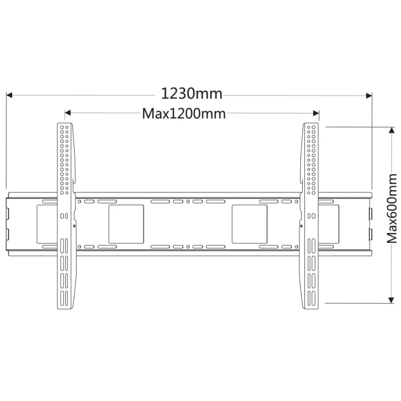 Techly ICA-PLB 2230 TV-Halterung/Ständer 2,54 m (100 Zoll) Schwarz