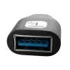 Techly USB-C Stecker auf USB-A Buchse Adapter Schwarz, USB A, USB C, Schwarz