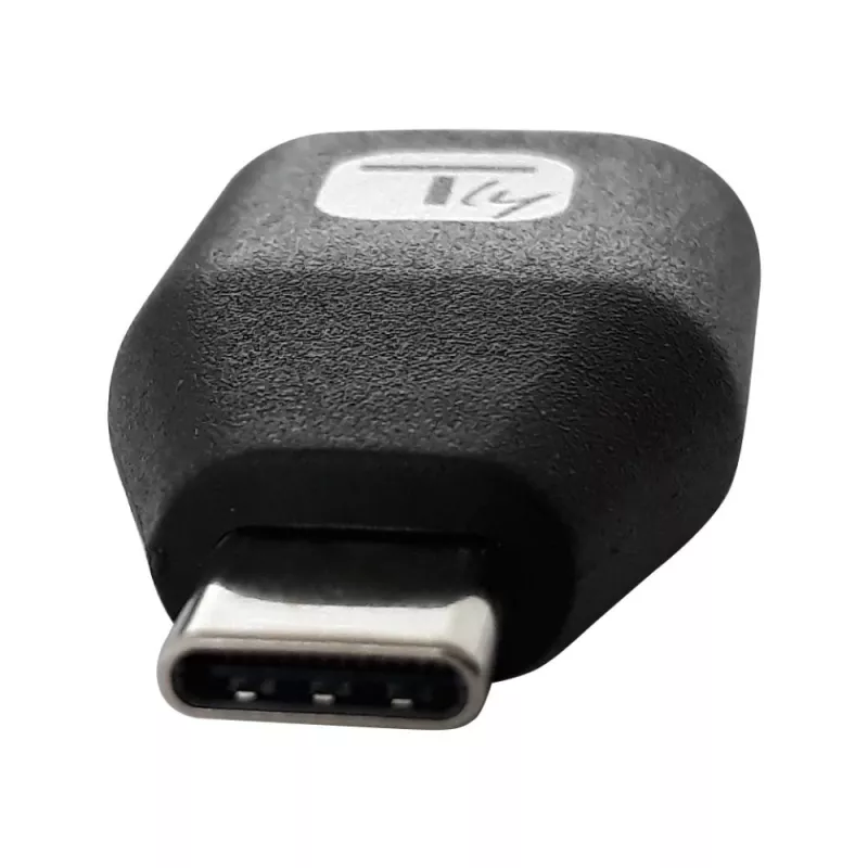 Techly USB-C Stecker auf USB-A Buchse Adapter Schwarz, USB A, USB C, Schwarz